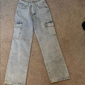 Light wash SHEIN baggy jeans